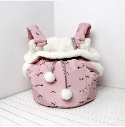 Kuschelige Katzenbett Tasche – Warm und Bequem mit Fleece-Innenfutter