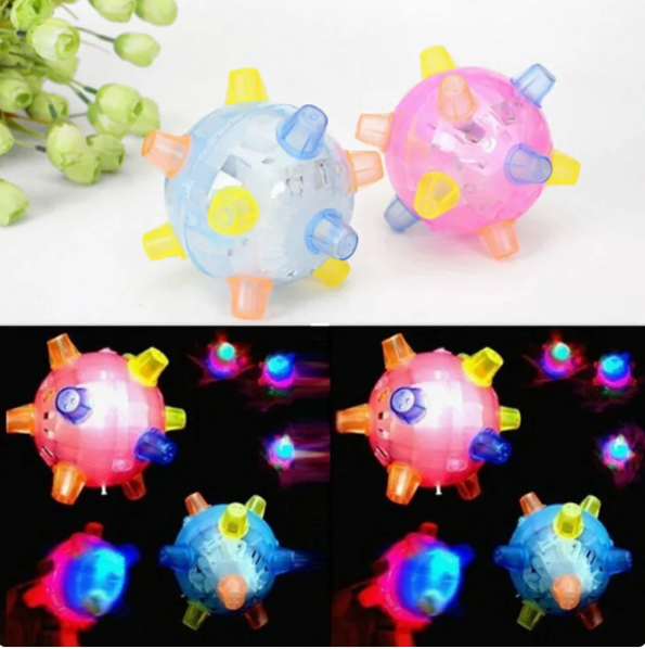 Blinkender Spielball für Haustiere Mit Lichteffekt und Soundfunktion