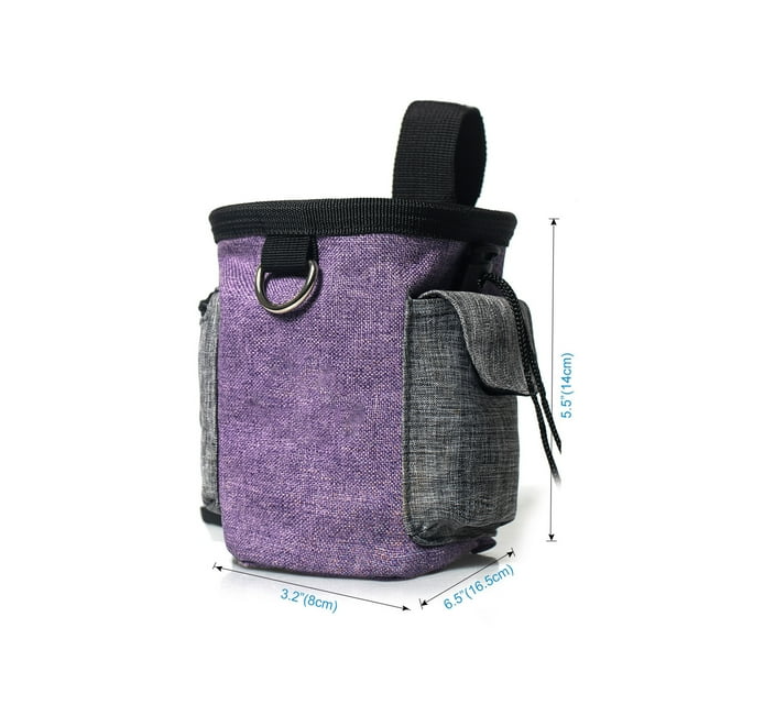 Hundetasche mit Faltbarem Napf – Tragbarer Beutel für Snacks und Zubehör