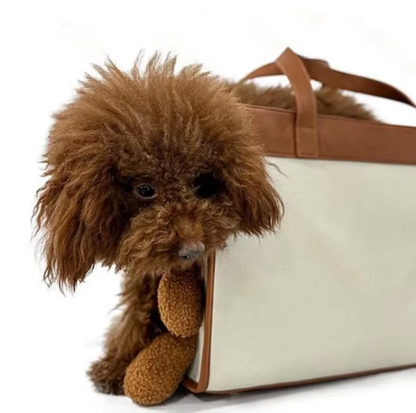 Elegante Handtasche für Haustiere – Tragbare Transporttasche für kleine Hunde und Katzen