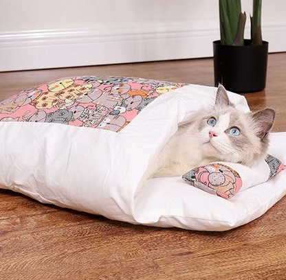 Kuscheliger Katzen-Schlafsack