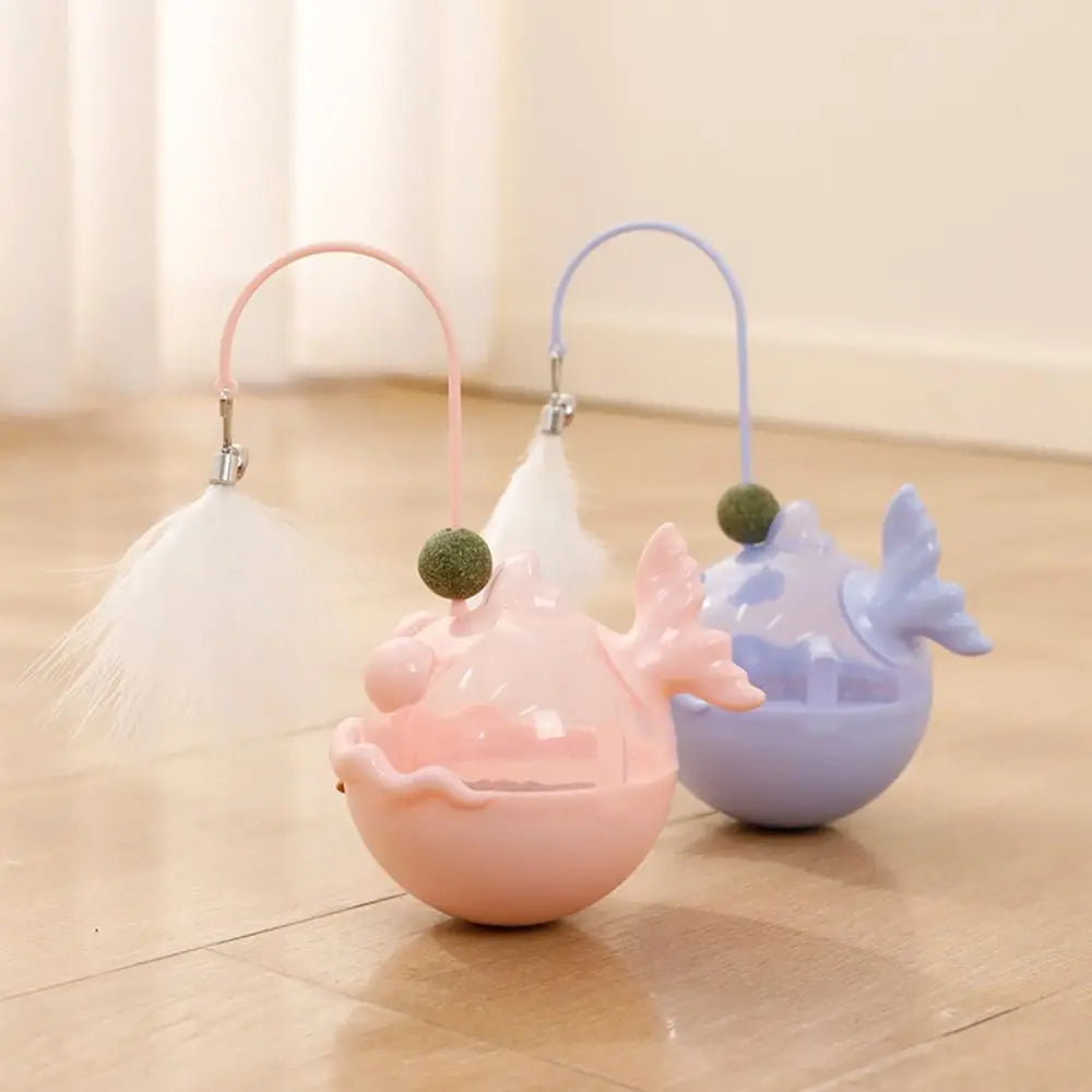 Katzenminze Laternen Fisch Leckerli Spender Spielzeug für Katzen