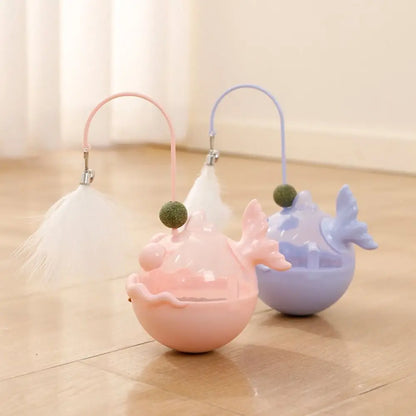 Katzenminze Laternen Fisch Leckerli Spender Spielzeug für Katzen