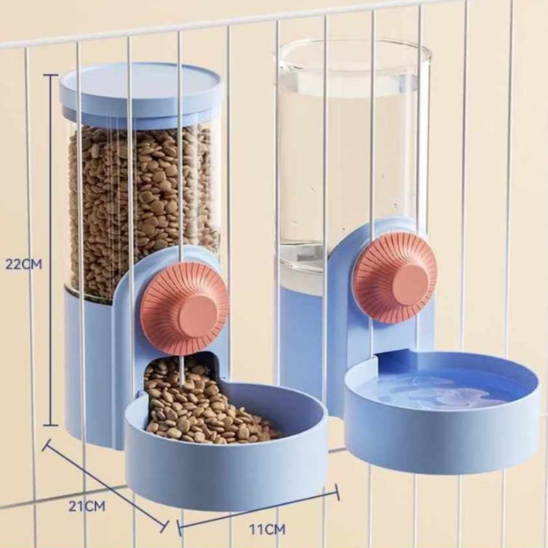 Automatischer Futterspender für Haustiere – Praktischer Spender mit Drehmechanismus für Katzen und Hunde