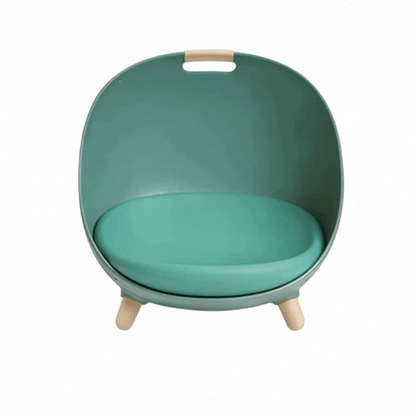 Modernes Katzenbett mit Holzbeinen – Bequemer Schlafplatz für Katzen In Stilvollem Design