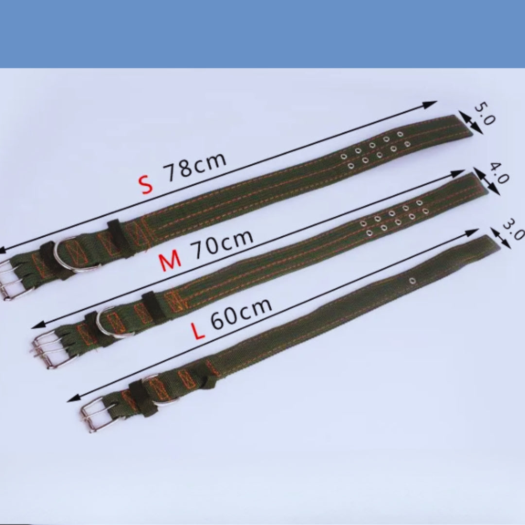 Verstellbares Hundehalsband aus Nylon mit Metallverschluss für Große