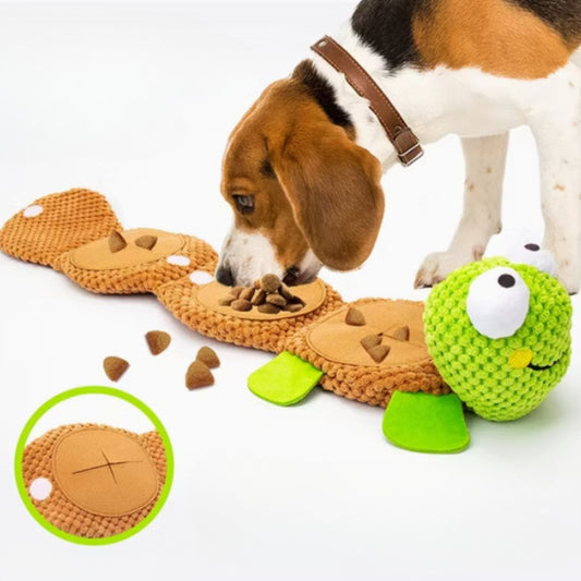 Plüsch-Schildkröte Snack- und Spielzeug für Hunde