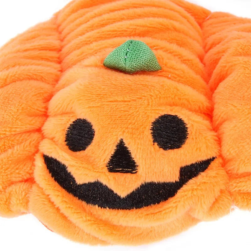 Süßes Halloween-Kürbis-Hundekostüm – Mit Lächelndem Kürbis-Design für Kleine Hunde