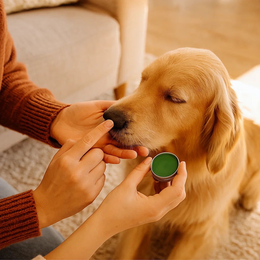 Pflege und Schutzcreme für Hundeschnauzen