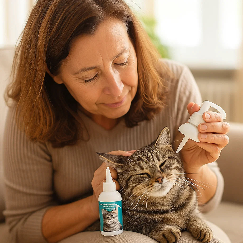 Natürliches Ohren Reinigungsmittel für Katzen