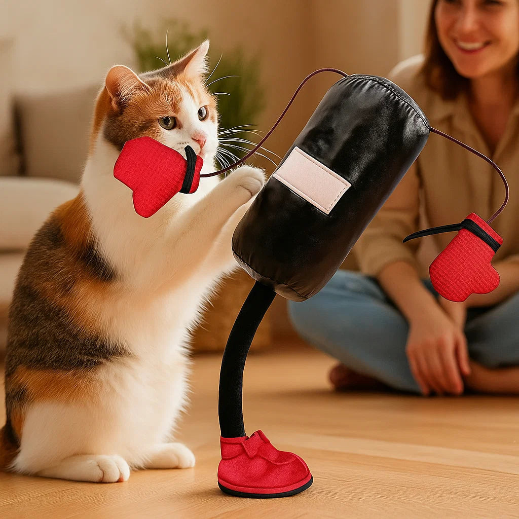 Interaktives Boxsack Katzen Spielzeug