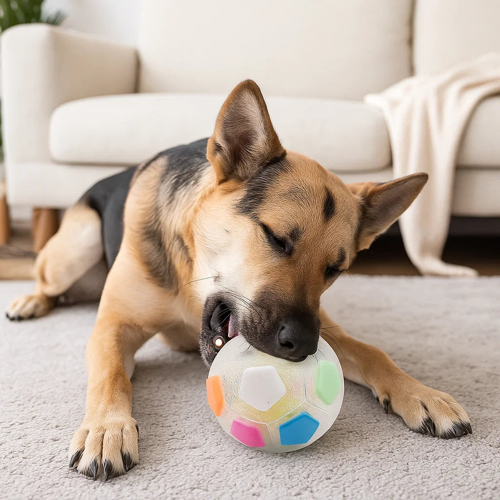 Robuster Spielzeug Ball zum Stressabbau für Hunde