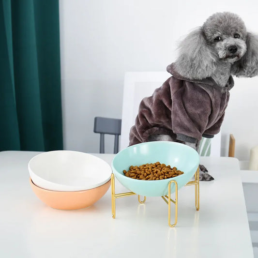 Erhöhte Futterschale Für Hunde Und Katzen – Stilvolles Design Mit Metallständer