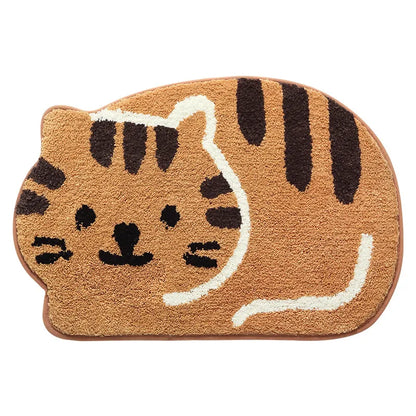 Katzen-Badematte im lustigen Design – Weiche Fußmatte für Katzenliebhaber