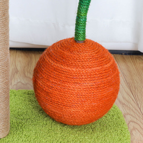 Katzen Palmen Sisal Kratzbaum mit Orange