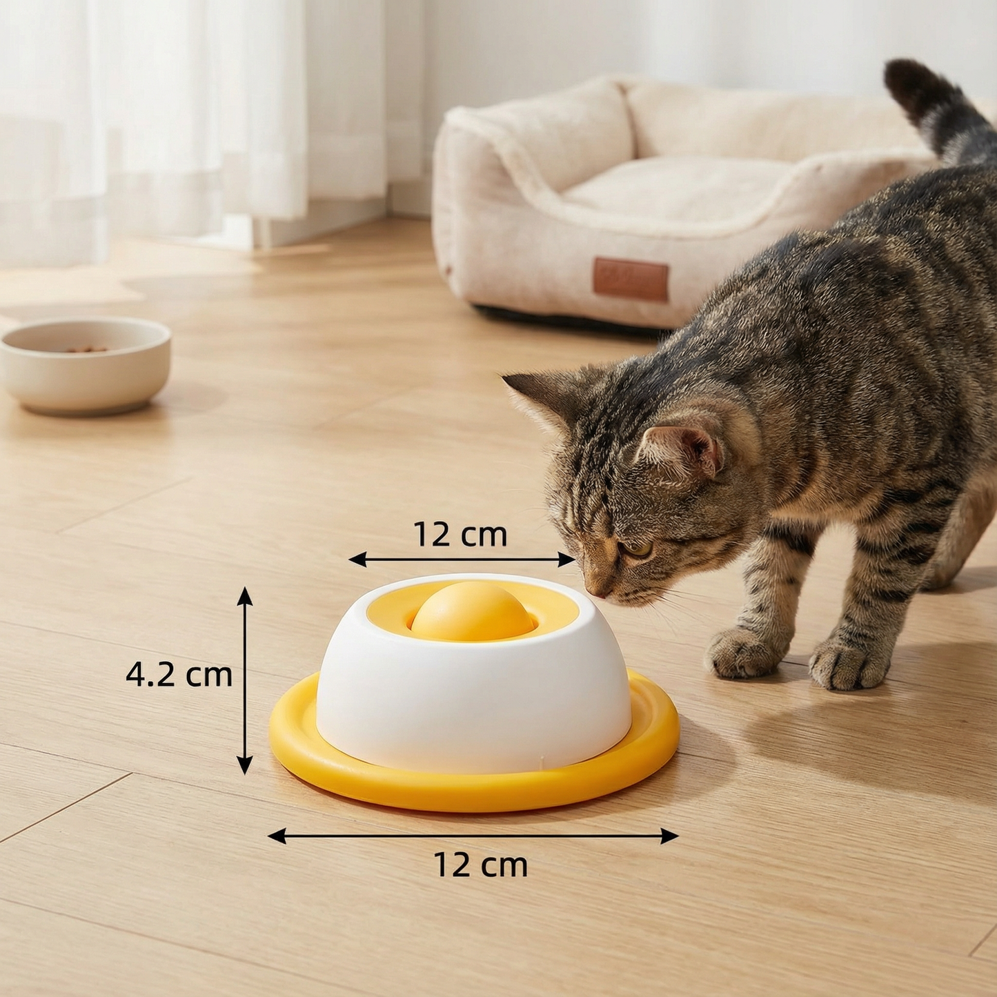 Interaktiver Leckspielzeug-Snackteller – Slow Feeder für Katzen