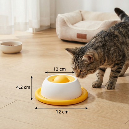 Interaktiver Leckspielzeug-Snackteller – Slow Feeder für Katzen