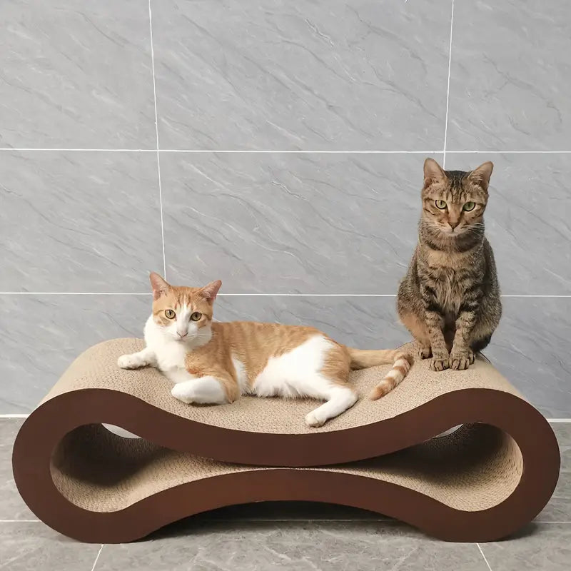 Luxuriöses Infinity Katzen Kratzbett aus Karton