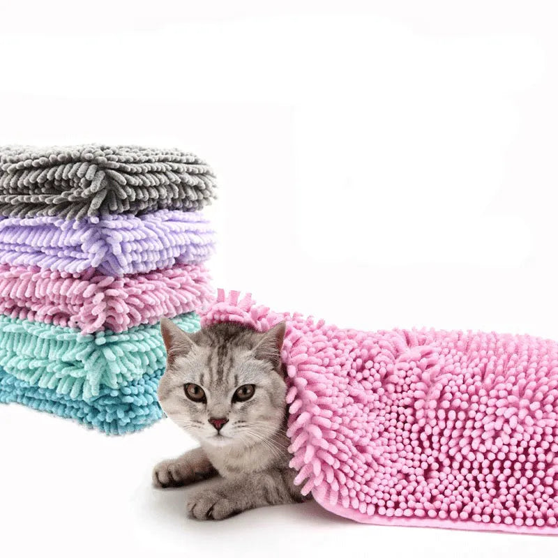 Kuschelige Mikrofaser Haustierdecke für Hunde und Katzen mit Ultraweicher Chenille-Oberfläche