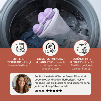 Wäsche Tierhaar Filter für die Waschmaschine – Wiederverwendbarer Fangbeutel