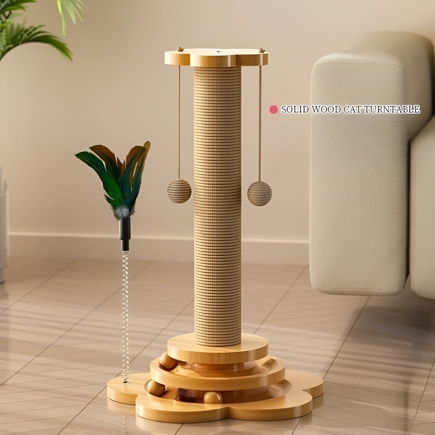 5in1 Kratzbaum Spielzeug