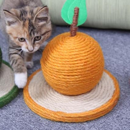 Katzen Kratz Orange aus Sisal