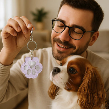 Gedenk-Schlüsselanhänger aus Leder zur Aufbewahrung von Tierhaaren