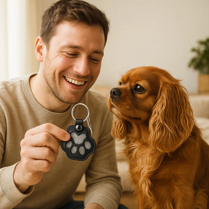 Gedenk-Schlüsselanhänger aus Leder zur Aufbewahrung von Tierhaaren