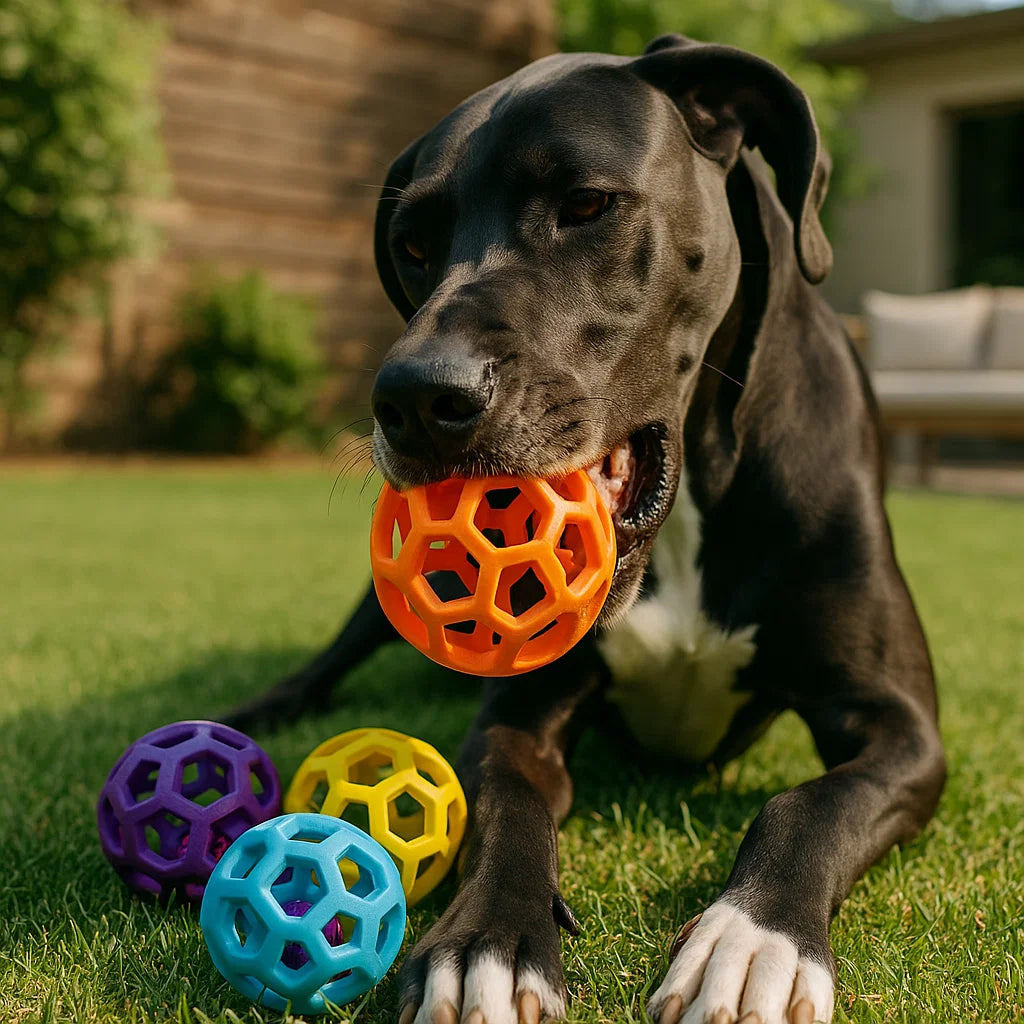 Hunde Glöckchen Ball Spielzeug - Resistente Zahnpflege und Training