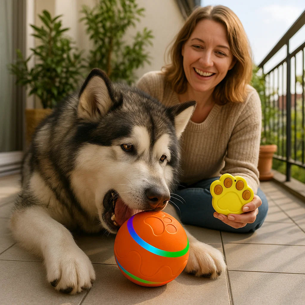 Robuster und Langlebiger Selbstrollender Hunde Spielball