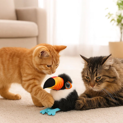 Flatterndes und Zwitscherndes Vogel Katzenspielzeug