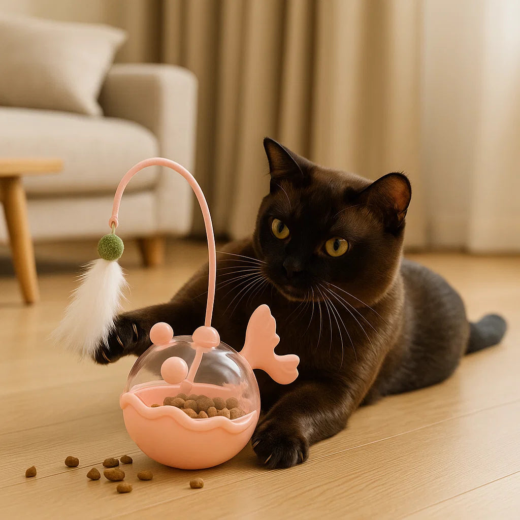 Katzenminze Laternen Fisch Leckerli Spender Spielzeug für Katzen