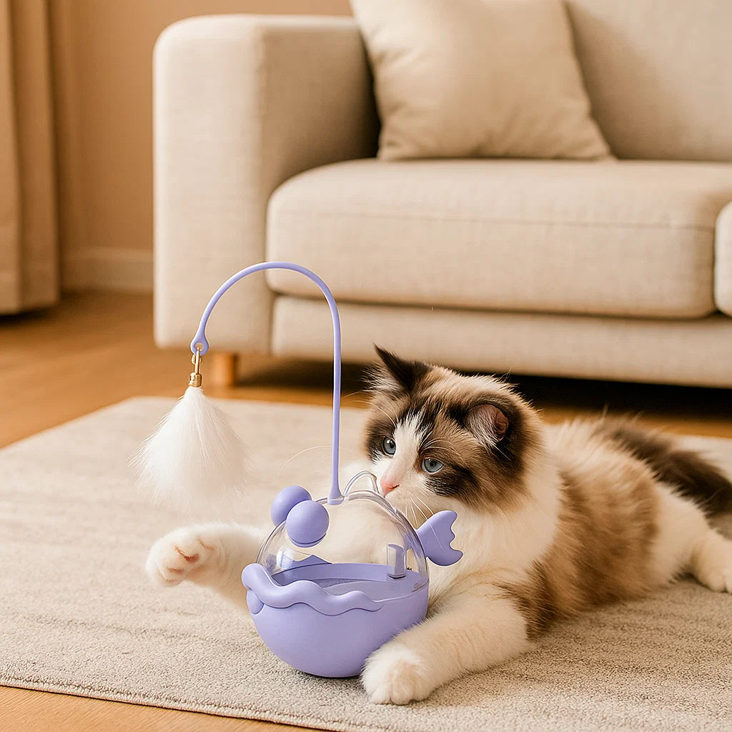 Katzenminze Laternen Fisch Leckerli Spender Spielzeug für Katzen