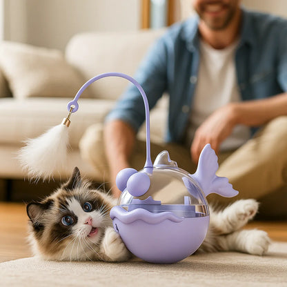 Katzenminze Laternen Fisch Leckerli Spender Spielzeug für Katzen