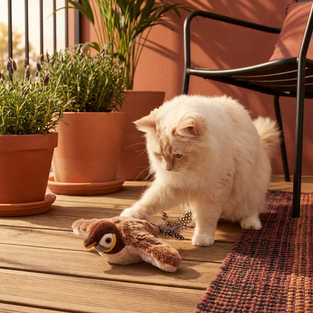 Flatternder Vogel Katzenspielzeug