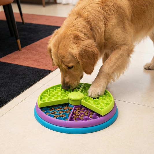 Beschäftigungs-Futternapf mit verschiedenen Ebenen