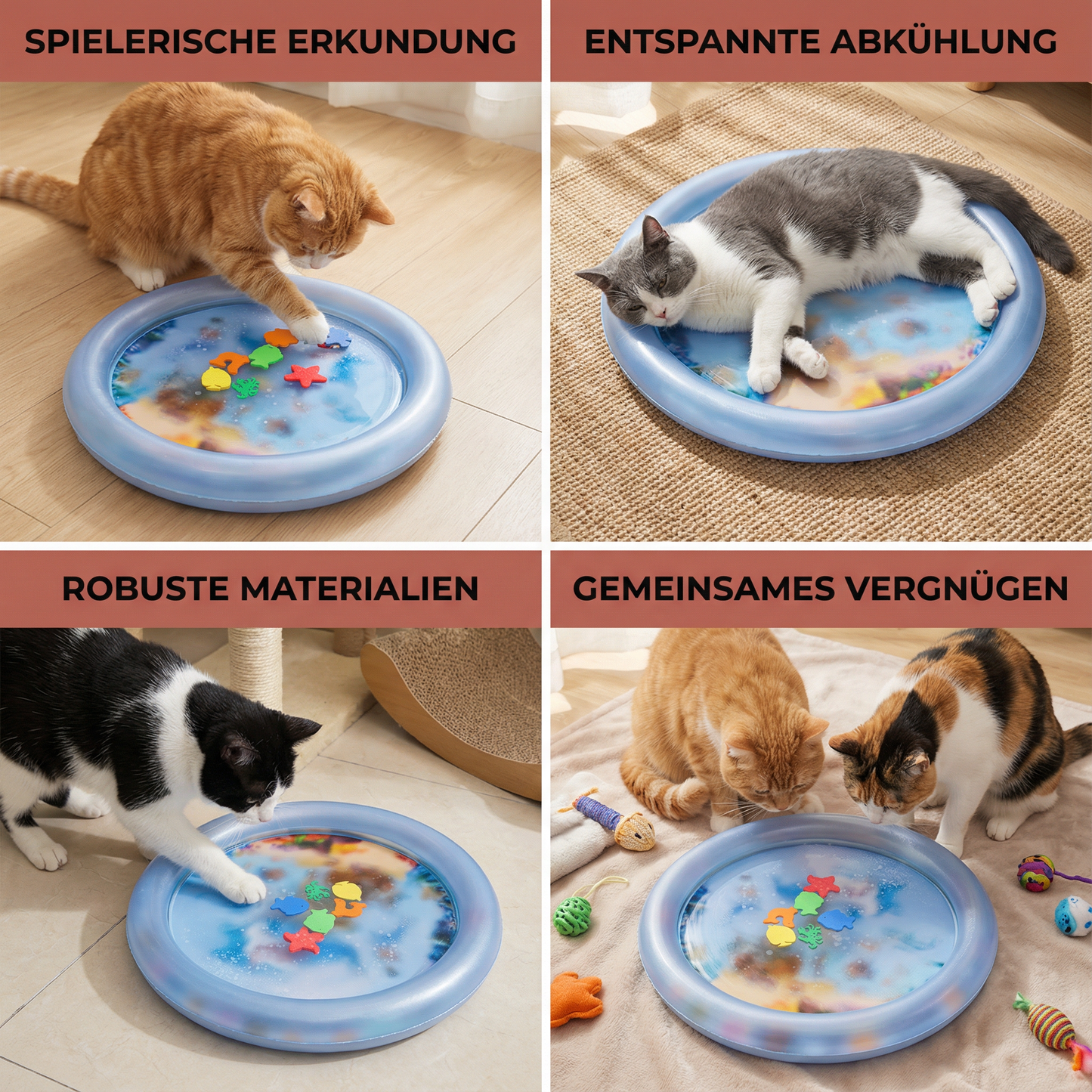 Kühlendes Spiel Wasserbett für Katzen 2.0