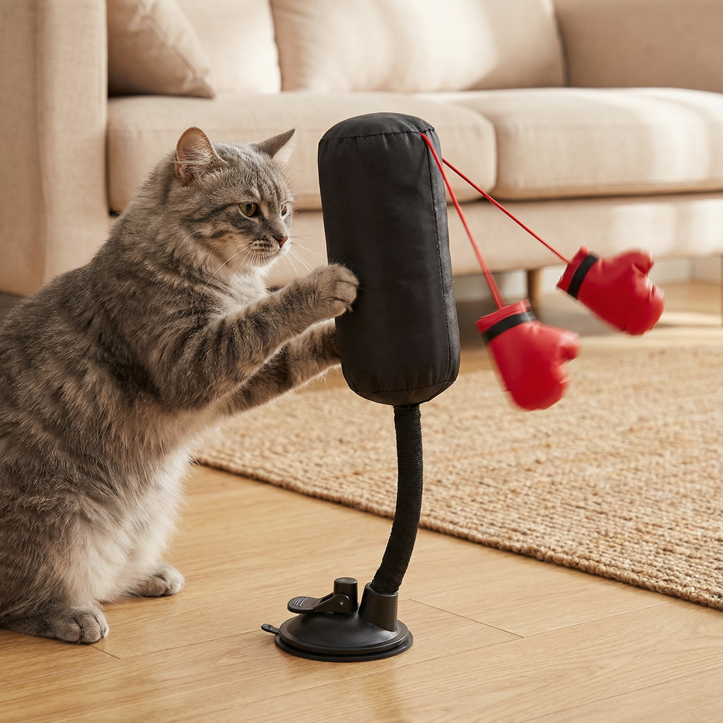 Interaktives Boxsack Katzen Spielzeug
