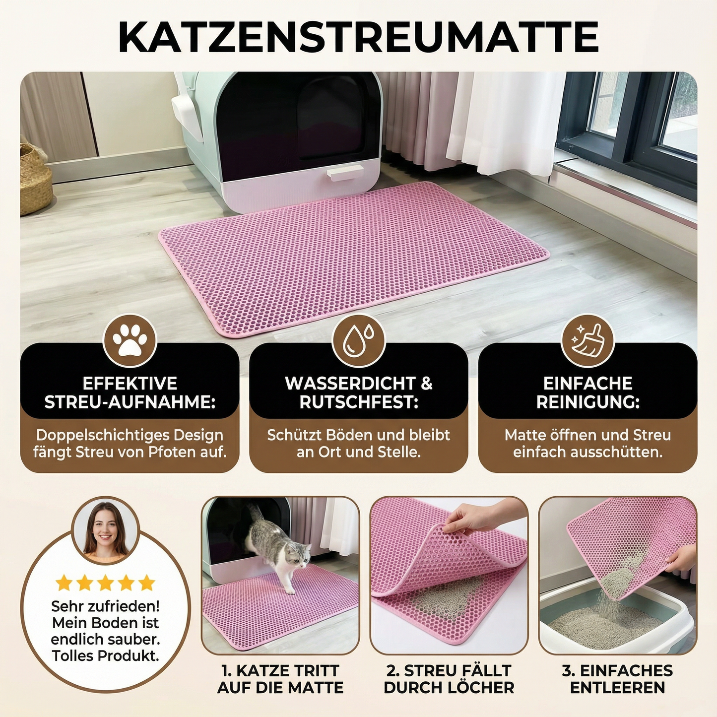 Katzenstreumatte