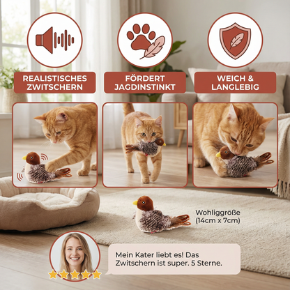 Zwitscherndes Vogelspielzeug für Katzen