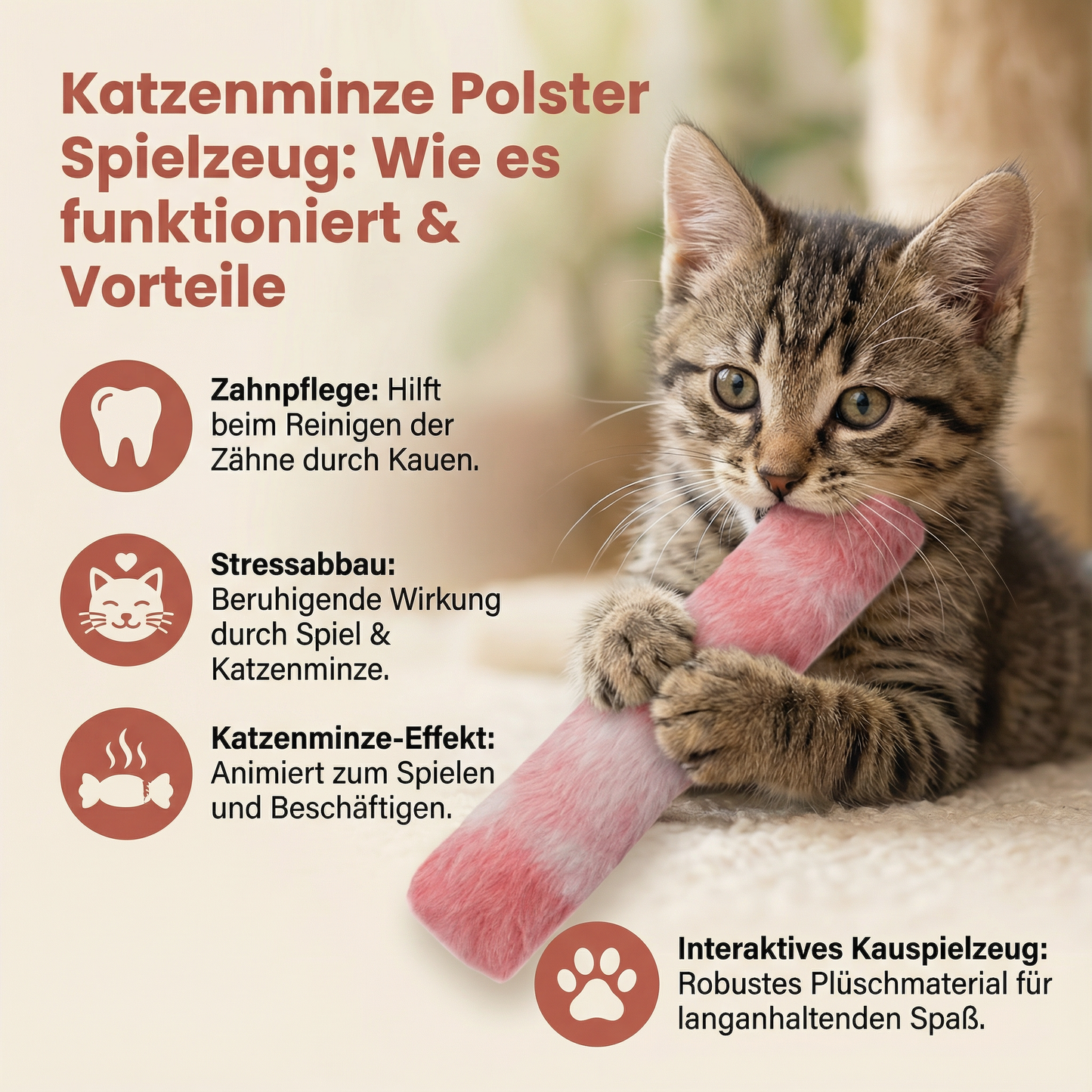 Katzenminze Polster Spielzeug