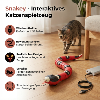 Snakey - Interaktives Katzenspielzeug
