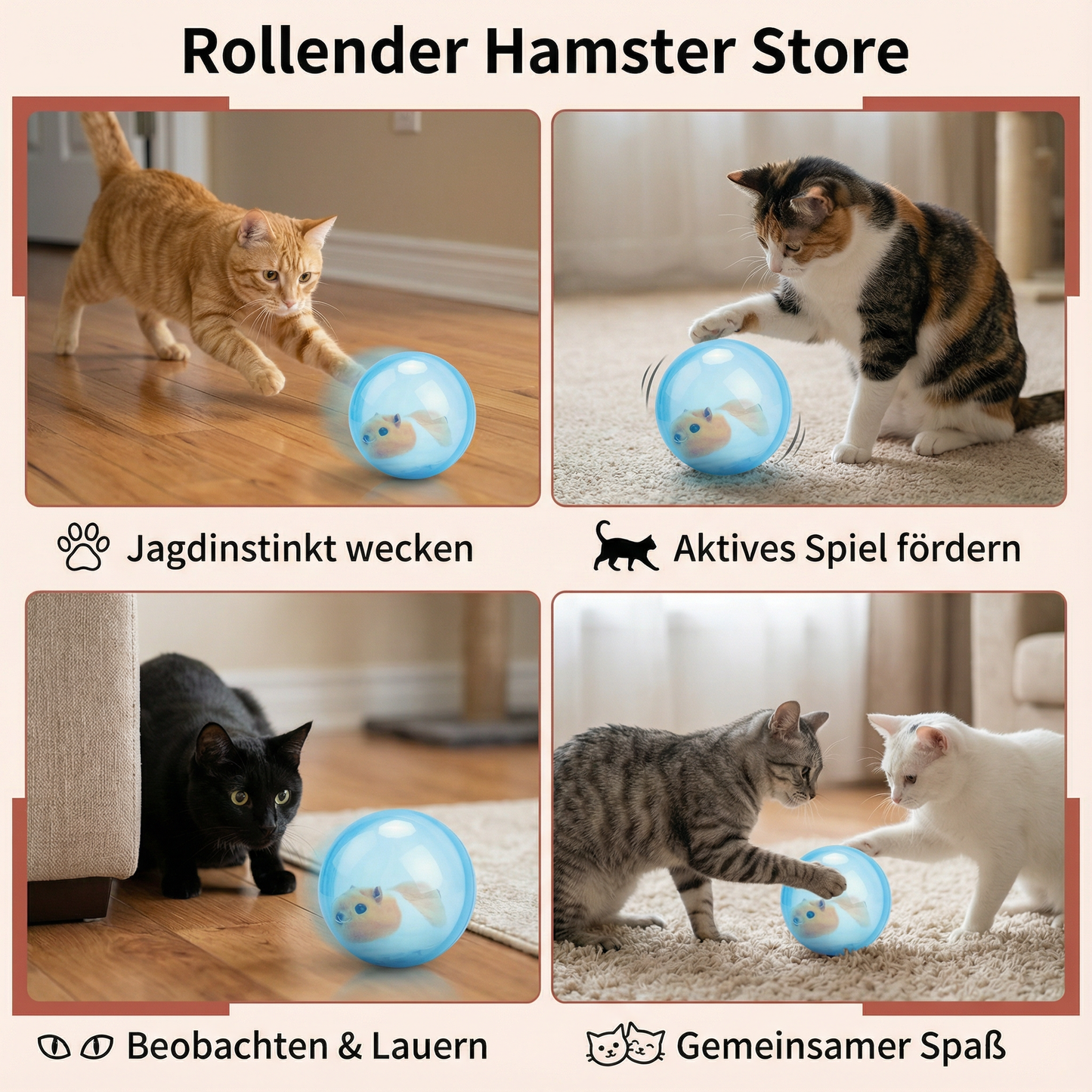 Rollender Hamster