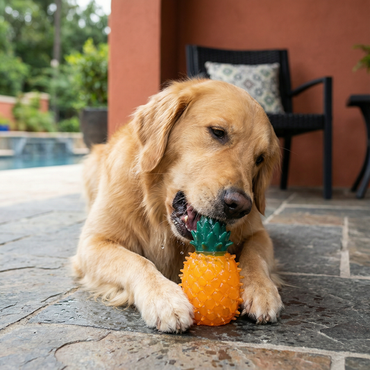 Kühlendes Hunde Kauspielzeug im Fruchtdesign