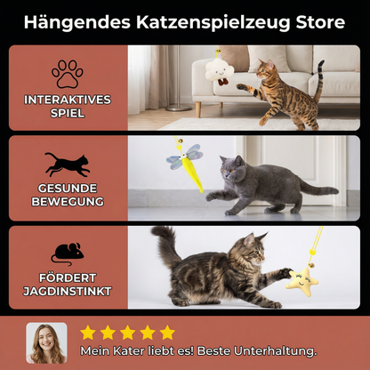 Hängendes Katzenspielzeug