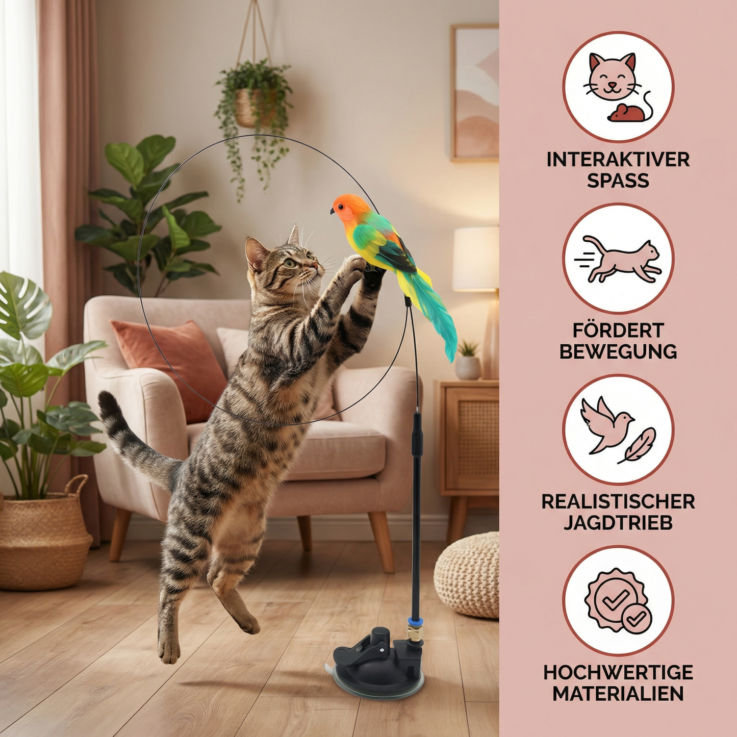 Vogelspiel - Interaktives Katzenspielzeug