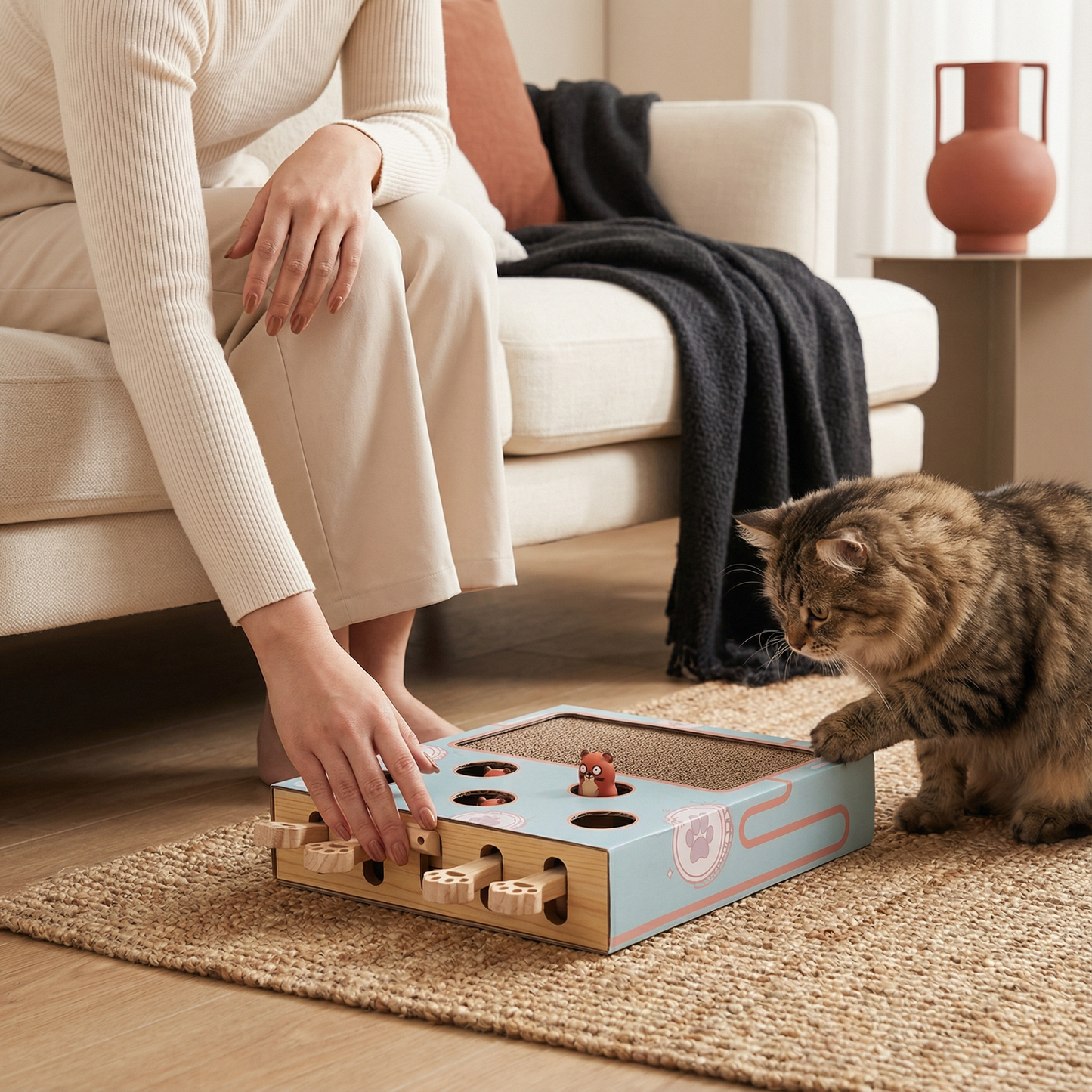 3in1 Spielbox für Katzen