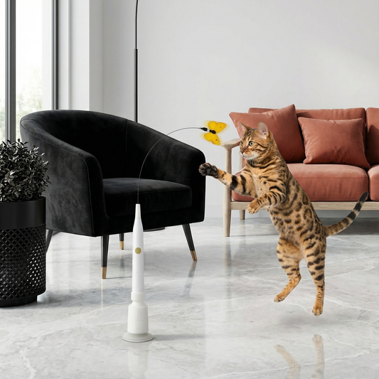 Saugnapf Stab Schmetterling Spielzeug für Katzen