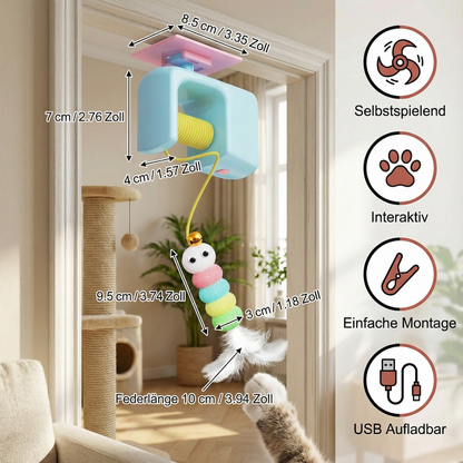 Interaktives Tür Yo-Yo Katzenspiel mit Selbstspiel-Funktion