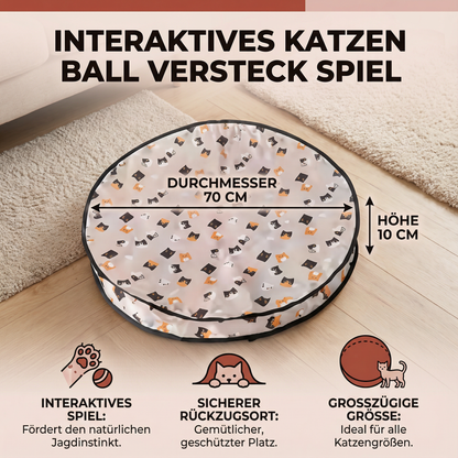 Interaktives Katzen Ball Versteck Spiel
